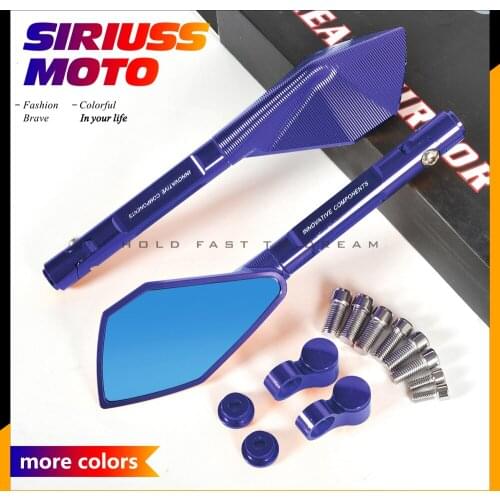 Motorcycle Mirrors Moto Side Rearview Mirrors Case for Yamaha R1 R3 R6 R125 FZ6 FZ1 FAZER XV 950 MT07 MT09 MT03 TMAX XMAX