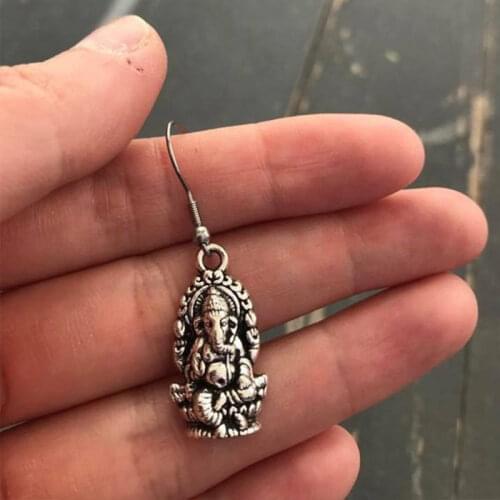 New Fashion Ganesha Earrings, sacred elephant,lord of success, Buddha Earrings Yoga Earrings Ganesha, Elephant God-Hinduism