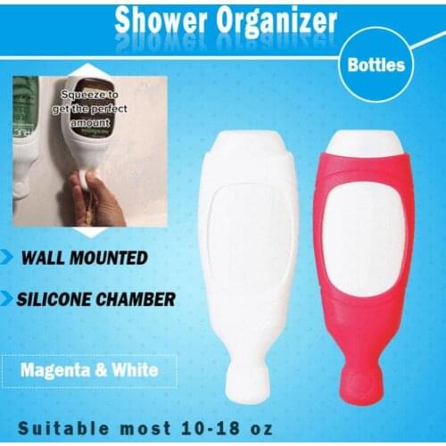 Portable Refillable Shampoo Bottle Conditioner Organizer Pump wall Mounted Hower Gel Shampoo Storage Bottle