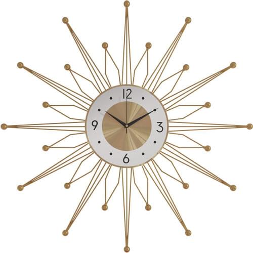 Luxury Large Wall Clocks Metal Wall Clock Modern Design For Living Room 3D Decoration Big Clocks Wall Watch Iron Art Home WF1105