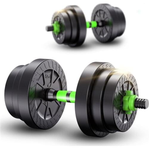 Detachable dumbbell weight plates barbell dumbbells 10kg 20kg 30kg for adult training arms gym equipment 1set