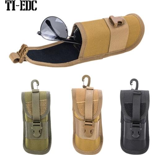 Tactical Molle Shockproof Goggles, Hunting Accessories Organizer Case Bag,Outdoor Portable Protective Case,600D Carrying Case