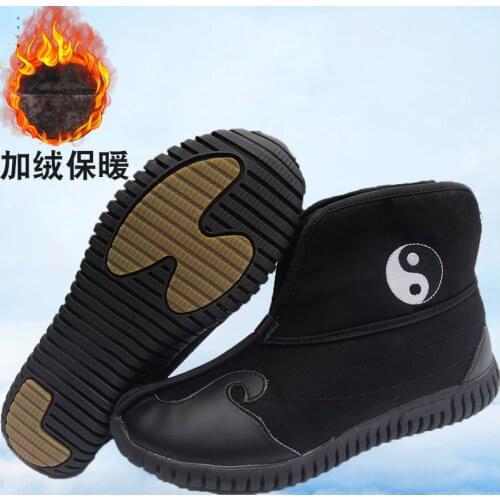 EU36~46 winter&autumn warm shaolin monk kung fu boots Taoist shoes tai chi taiji wushu shoes zen martial arts shoes HQ0031