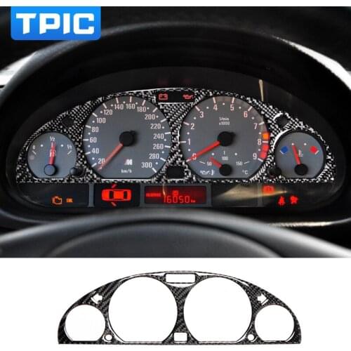 TPIC interior Carbon Fiber Car Dashboard Instrument Panel Screen Protective Trim sticker Car Styling For BMW E46 M3 1998-2005