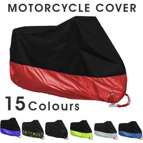 Outdoor Motorcycle Cover Universal UV Protector Scooter All Season Waterproof Bike Rain Dustproof Cover M L XL 2XL 3XL 4XL 190T