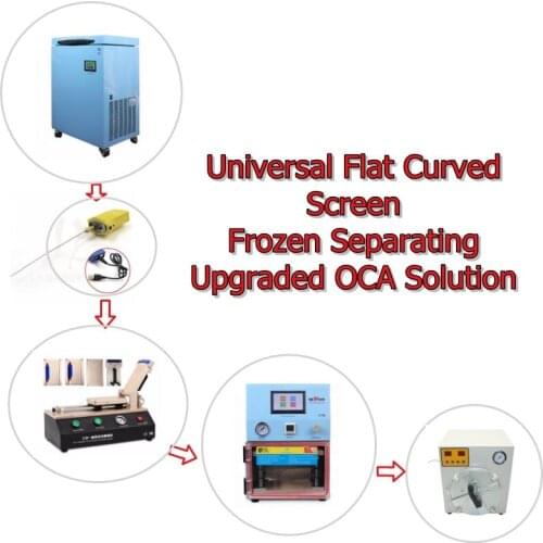 Universal Flat Curved Screen Frozen LCD Separating Machine OCA Laminator Glue Bubble Remover