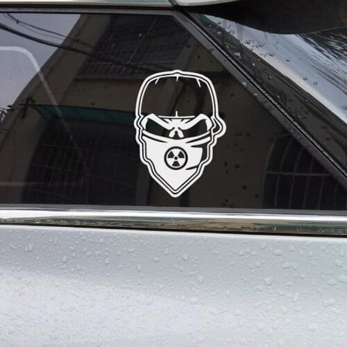 Funny Nuclear Radiation Warning Mark Car Sticker Vinyl Decal 15cmx11cm