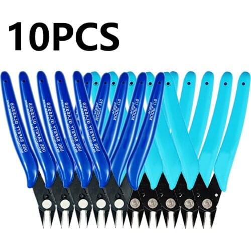 10pcs Pliers edc Tools Wire Pliers Electrical Wire Cable Cutters Cutting Side Snips Stripping Multitool Stripper Nipper Tools