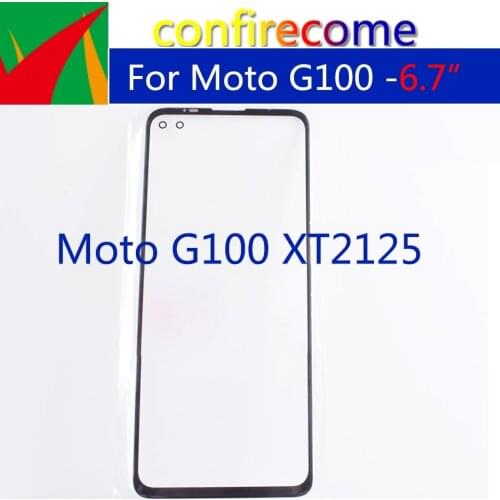 10Pcs\Lot Replacement For Motorola Moto G100 XT2125 Touch Screen Front Outer LCD Glass Panel Lens