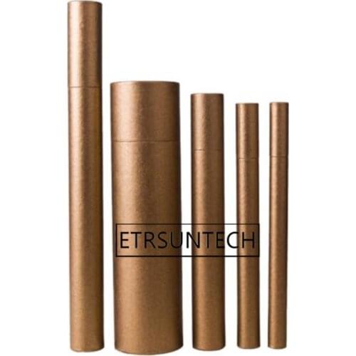 100pcs Paper Incense Tube Red Bronze Thickening Incense Barrel Small Storage Box for Joss Stick Convenient Carrying
