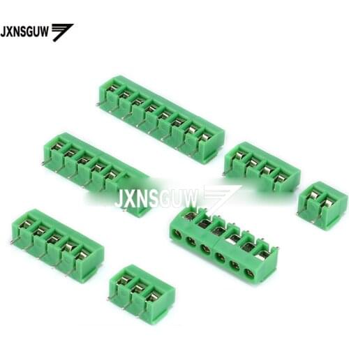 20pcs Terminal block KF126 2P 3P spacing 5.0MM Can be spliced Screw type 250V/8A