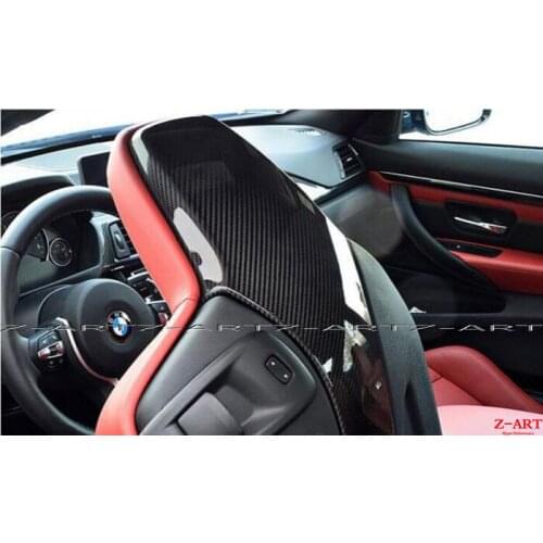 2013-2019 Z-ART for M3 M4 dry carbon fiber seat back carbon fiber seat trim for F80 F82 F83 carbon fiber interior