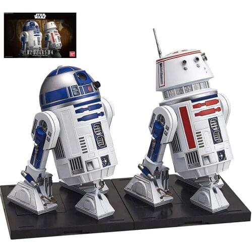 Bandai Original Star Wars 1/12 The Force Awakens R2-D2 R5-D4 Repair Robot Collections Assembled Model Kids Toys Gifts for Boys