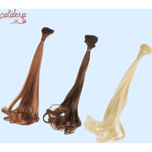 Cataleya BJD SD 30cm Doll Hair DIY Wigs Handmade Long Curly Doll Wigs Tress Doll Accessories