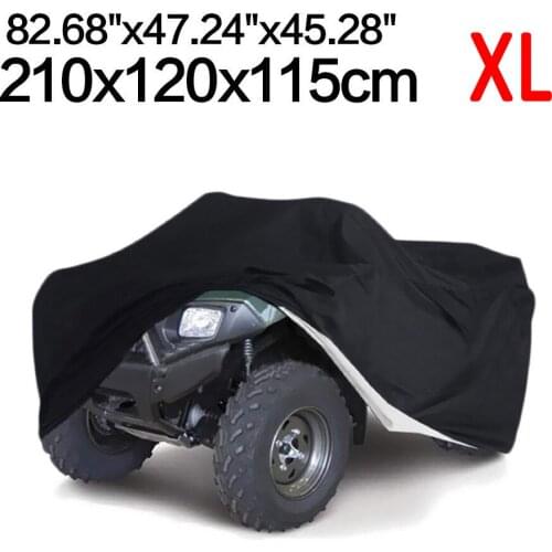 XL 190T ATV Quad Bike Cover Black Waterproof Anti-UV Protector Cover & Storage Bag Fit For Polaris Honda Yamaha Can-Am Suzuki