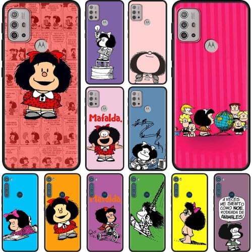 Mafalda Para for MOTO G9 plus E6s One Fusion Hyper Edge Case For Moto G Stylus G8 Power Plus G10 G30