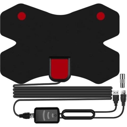 Digital Antenna TV Aerial Receiver Indoor 3000 Miles X HDTV Antenna With Amplifier DVB-T2 ISDB-T Satellite Dish Signal Receiver