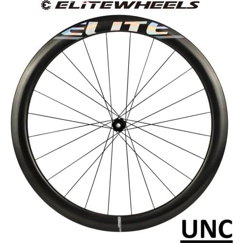 ELITEWHEELS Carbon Road Bike Disc Wheelset UNC-series Ultralight Non-Coated 35mm 45mm 50mm Bicycle Wheels RATCHET SYSTEM 36T Hub