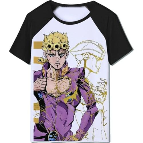 JoJo Bizarre Adventure T Shirt Design Manga Anime Cool Novelty Funny Style Men Printed Fashion Tee