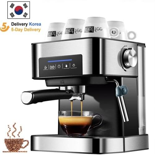 Espresso Coffee Machine Domestic Semi-automatic Commercial High-pressure Steam Milk Froth Stainless Steel Coffee Machine 20bar