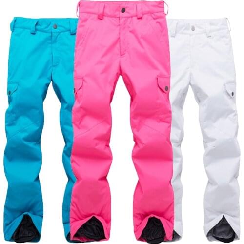 Ski Pants Men Women Windproof Waterproof Warm High-waist Winter Ski Hiking Snowboard Pant Outdoor Sports High Quality Snow Pants