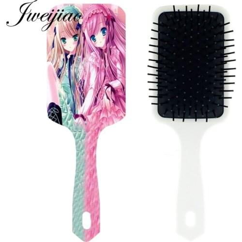 JWEIJIAO Beauty Gilrs Lovely Nymph Massage Comb hair brush Woman Tangle Brushes Scalp Hair Care Tool cepillo pelo