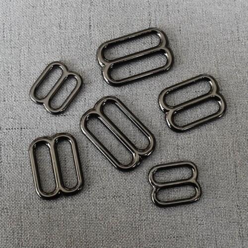 100 Pcs/Lot 15mm 20mm 25mm Metal Adjuster Slider Clasp Bag Handbag Cat Dog Collar Sewing Accessories Purse Straps Belt Buckle