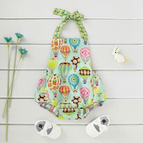 Cute Newborn Baby Girl Strap Romper Bodysuit Jumpsuit Playsuit Outfit Clothes Baby Clothes