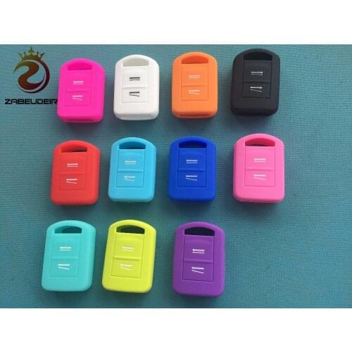 New Replacement Silicone Car Key Case Fob Cover For Opel Vauxhall Corsa Agila Meriva Combo 2 Button Remote Key Shell Holder