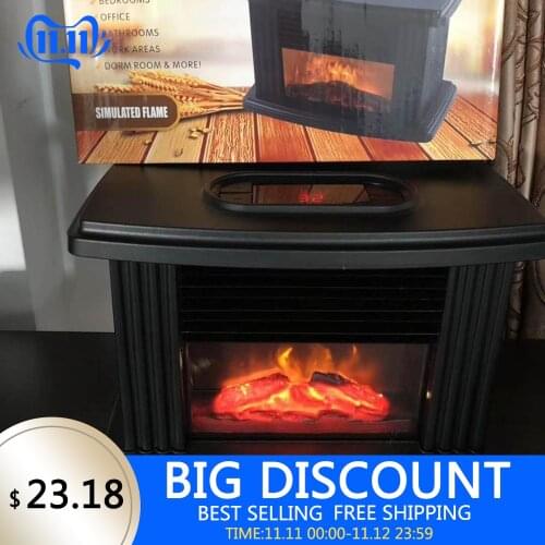 Newest Electric Fireplace Stove Heater Portable Tabletop Indoor Space Heater 1000W #D0