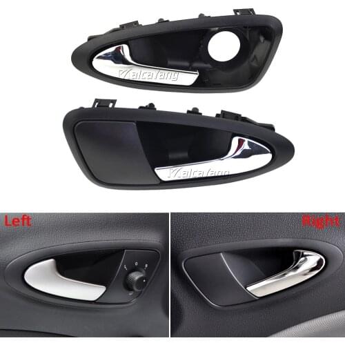 New Left / Right Black Door Handles Auto Inner Door Handles ABS 6J0837113A 6J1837113A For SEAT Ibiza 2009-2012 Car Interior