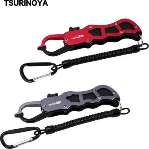 TSURINOYA Fishing Gripper Light Weight 117g 165mm Aluminum Fish Controller Anti-slip Handle Fish Clamp Grabber Fishing Tool