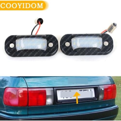 2PCS LED License Plate Light For Audi 80 B4 1991-1995/For Cabridet (type 8g) 1991-2000/For 100 C4 1990-1994/For A6 C4 1994-1997