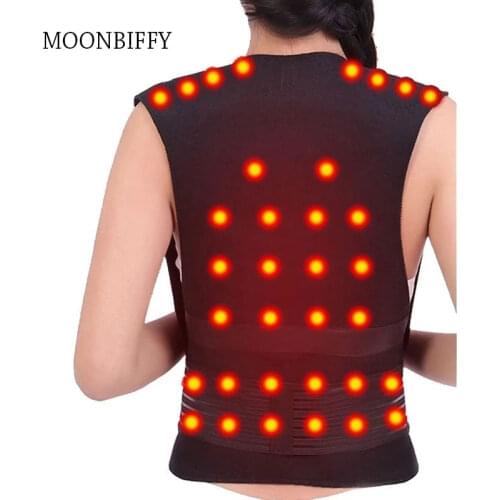 Tourmaline Self-heating Brace Support Belt Back Posture Corrector Spine Back Shoulder Lumbar Posture Correction