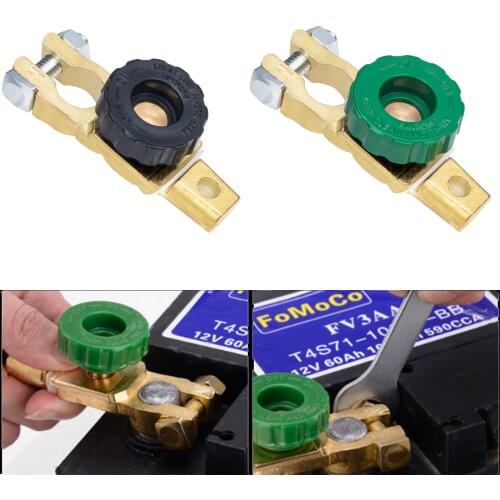 Universal Car Battery Switch Battery Terminal Link Switch Quick Cut-off Disconnect Protector 12V 24V Battery Power-off Switch