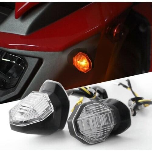 2Pcs Universal Motorcycle Turn Signal Indicator Light Lamp Bulbs Black Amber 12V
