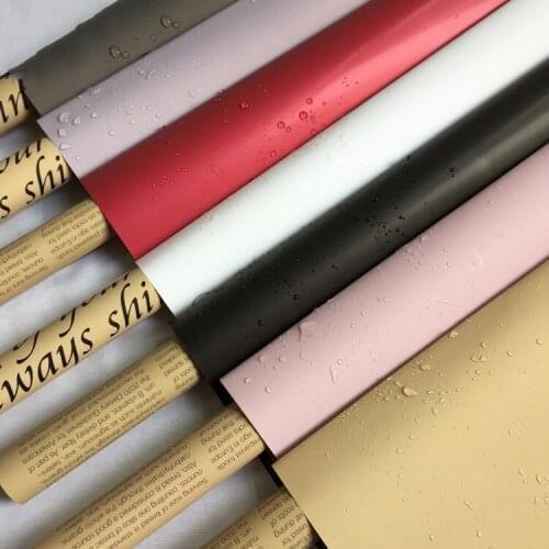 58X58CM Bouquet Wrapped Paper Vintage Kraft Paper English Newspaper Flower Wrapping Paper Flower Packaging Material