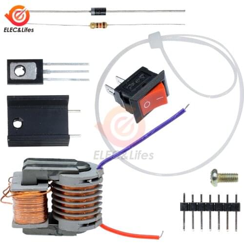 15KV High Frequency DC High Voltage Arc Electric Igniter Generator Inverter Boost Step Up 18650 DIY Kit Transformer Suite 3.7V