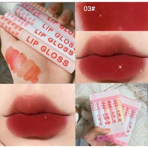 WETN 8pcs/Set Cigarette-shaped Liquid Lipstick Comestic Matte Velvet Long Lasting Tube Lip Gloss Sexy Red Lip Makeup TSLM2