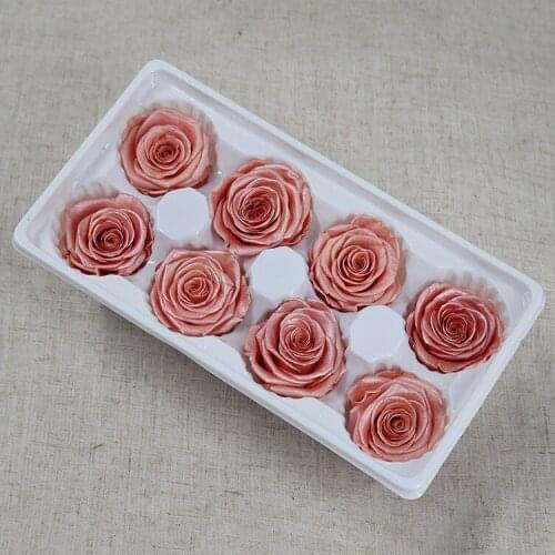 1box Preserved Fresh Flower Gilded Rose Head 4-5cm Fresh a Quality florist materals eternal rose party accessories