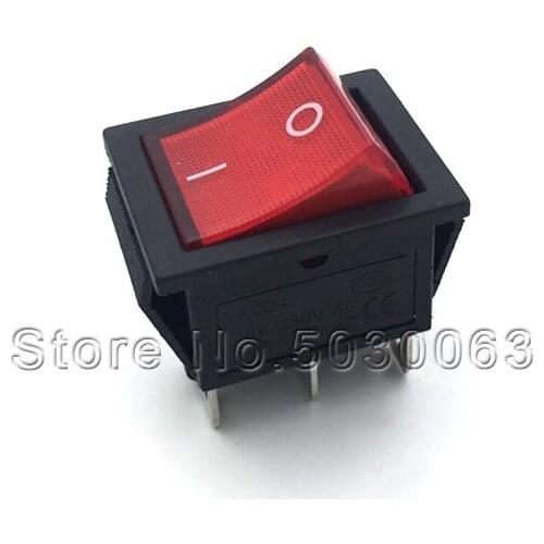 10pcs/lot KCD4 rocker Switch 2 gears 4pin/6pin 3 gears 6pin 31*25mm red/black/green with lamp warping switch