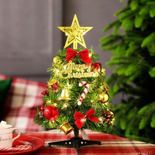 2pcs30cm Christmas tree set Christmas decoration table top Mini Christmas tree shopping mall furnishings miniature