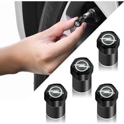 4x Car Wheel Tire Parts Valve Stem Caps Wheel Tire Valve Caps Cover for Opel Astra H G J Insignia Mokka Zafira Corsa Vectra C D
