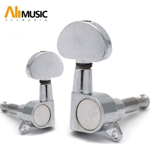 6 pcs Big Semicircle Shape Handle Locking String Guitar Tuning Pegs Tuner Machine Heads for Acoustic Electric Guitar