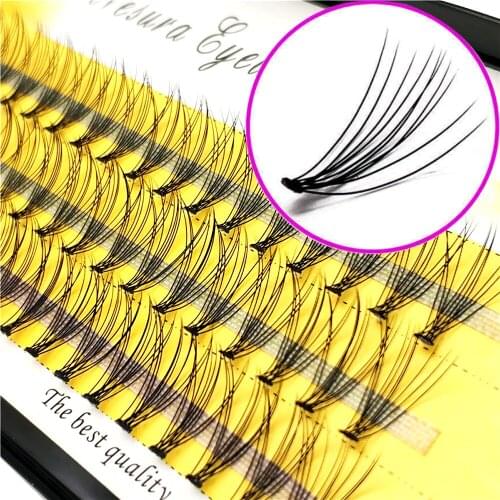 60 pieces 1box fake mink lashes false eyelashes eye 0.01mm lash eyelash extension natural set wispy lashes supplies tools beauty