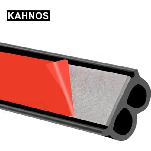 Car Door Seal Strips Sticker B Shape Weatherstrip Rubber Seals Sound Insulation Sealing Strip Automobiles Interior Accessories