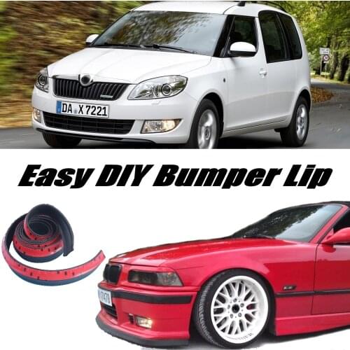 Bumper Lip Deflector Lips For Skoda Octavia / Laura Front Spoiler Skirt For Car Tuning View / Body Kit / Strip