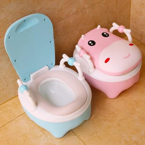 Baby Potty Chair Cute Cartoon Childrens Pot WC Plastic Training Boy Girls Child Toilet Seat Portable Child Baby Potty Toilet