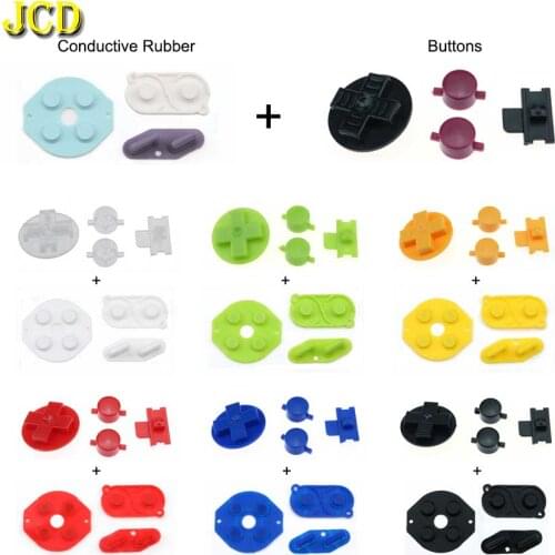 JCD 1Set Rubber Conductive Button A B D-pad Silicone Start Select Keypad & DIY Buttons Set For Gameboy Classic GB Repair Parts