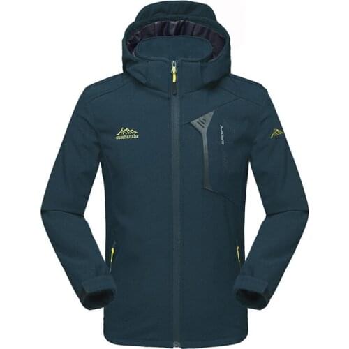 Hiking Jackets Spring Autumn Men Windproof Waterproof Thin Hooded Coats Outdoor Camping Climbing Trekking Sports Windbreaker